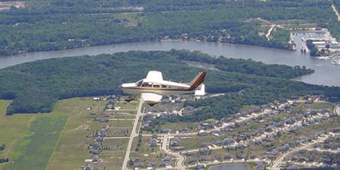Bryan's "Cessna 150 Heavy" in the Skies over Clinton, Iowa